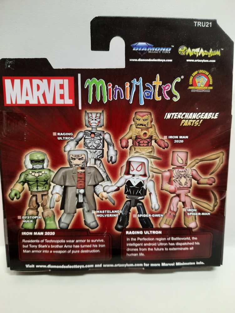 Iron Man 2020 / Raging Ultron - Diamond Select (Marvel Minimates) action figure collectible [Barcode 699788118894] - Main Image 2