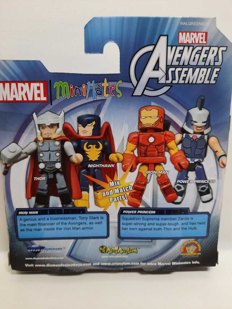 Iron Man & Power Princess  (MiniMates) action figure collectible [Barcode 699788105474] - Main Image 2