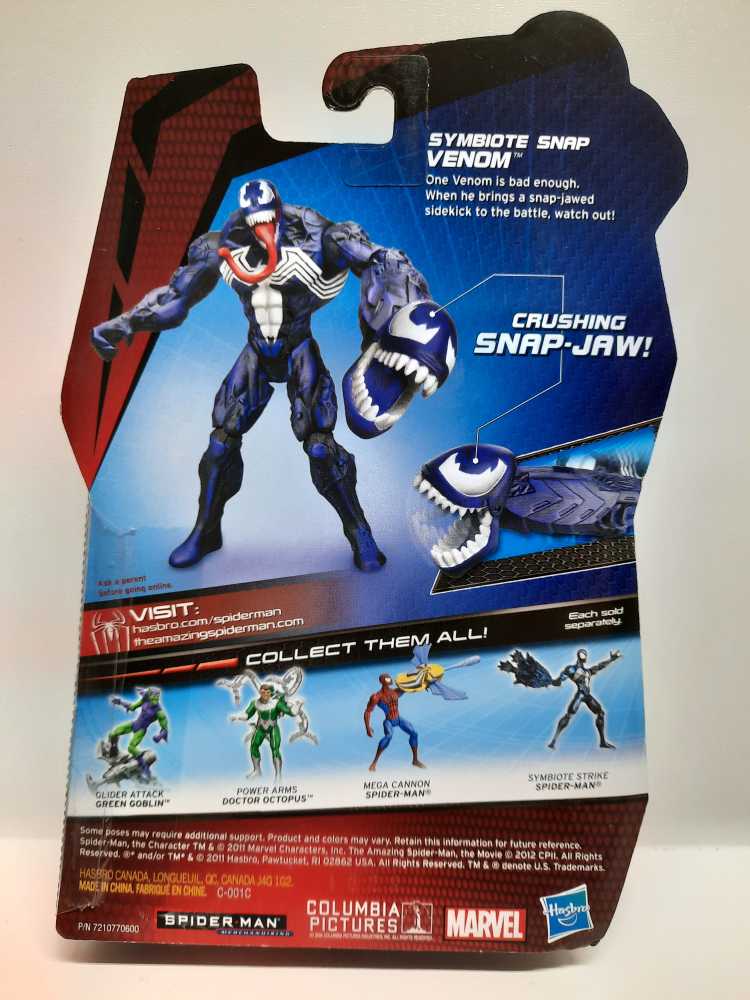 3.75” Amazing Spiderman Movie- Venom (Symbiote Snap)  (Marvel: Spider-Man: 3”) action figure collectible [Barcode 653569675907] - Main Image 2