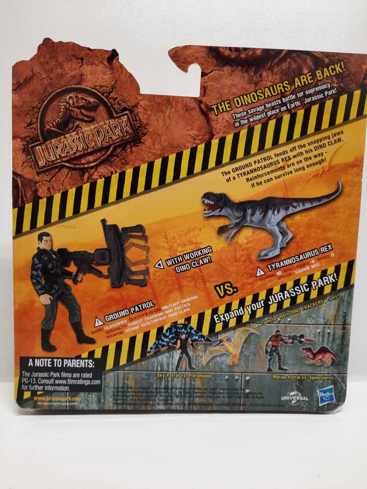 Tyrannosaurus Rex Vs. Ground Patrol  (Jurassic Park: Dino Trackers: 3”) action figure collectible [Barcode 653569839286] - Main Image 2