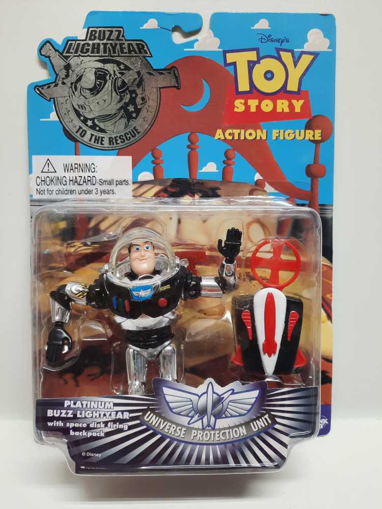 Platinum Buzz Lightyear  (Toy Story: 5”) action figure collectible [Barcode 064442629250] - Main Image 1