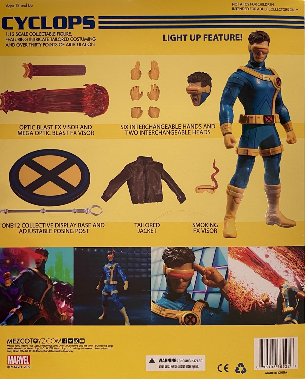 Mezco One:12 Cyclops - Mezco Toys (X-Men) action figure collectible [Barcode 696198769227] - Main Image 2