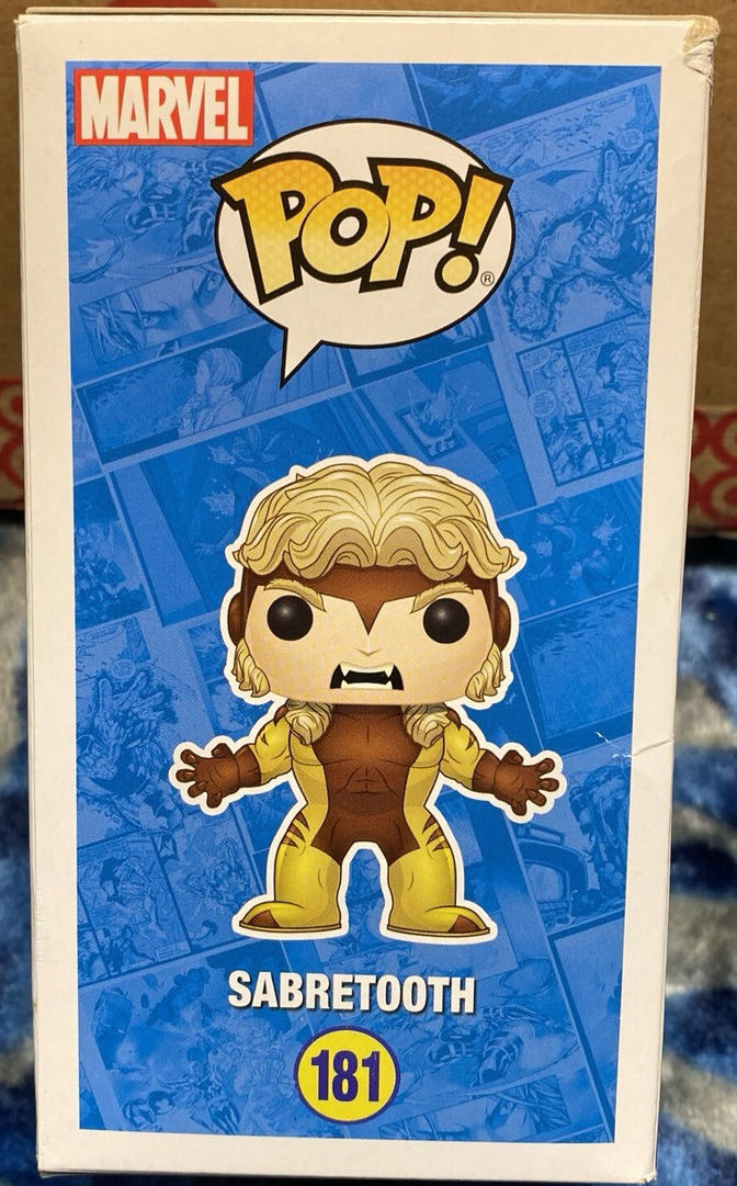 Sabretooth # 181 ~ Xmen  (Funko Pop) action figure collectible [Barcode 889698116985] - Main Image 2