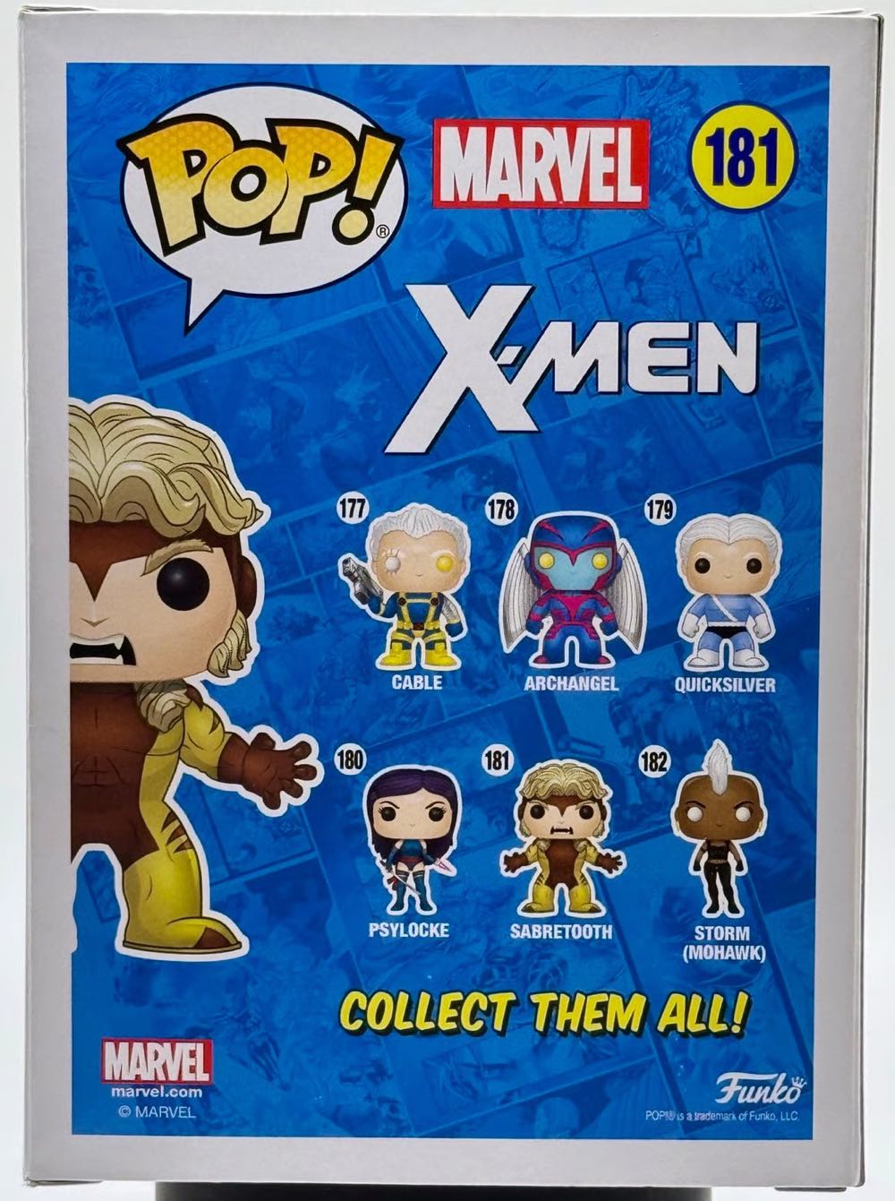 Sabretooth # 181 ~ Xmen  (Funko Pop) action figure collectible [Barcode 889698116985] - Main Image 4