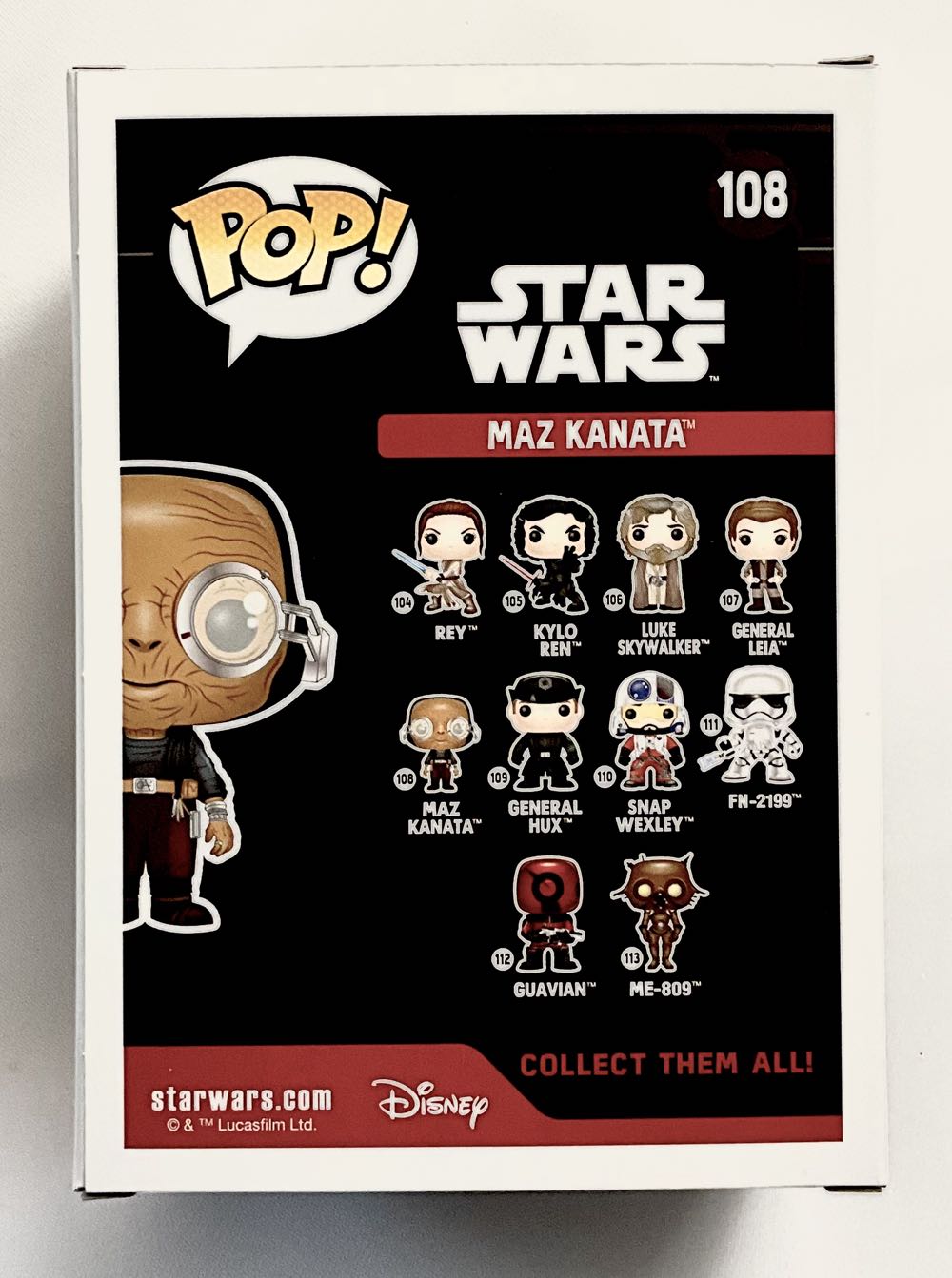 #108 Maz Kanata  (Funko Pop!) action figure collectible [Barcode 849803096212] - Main Image 2