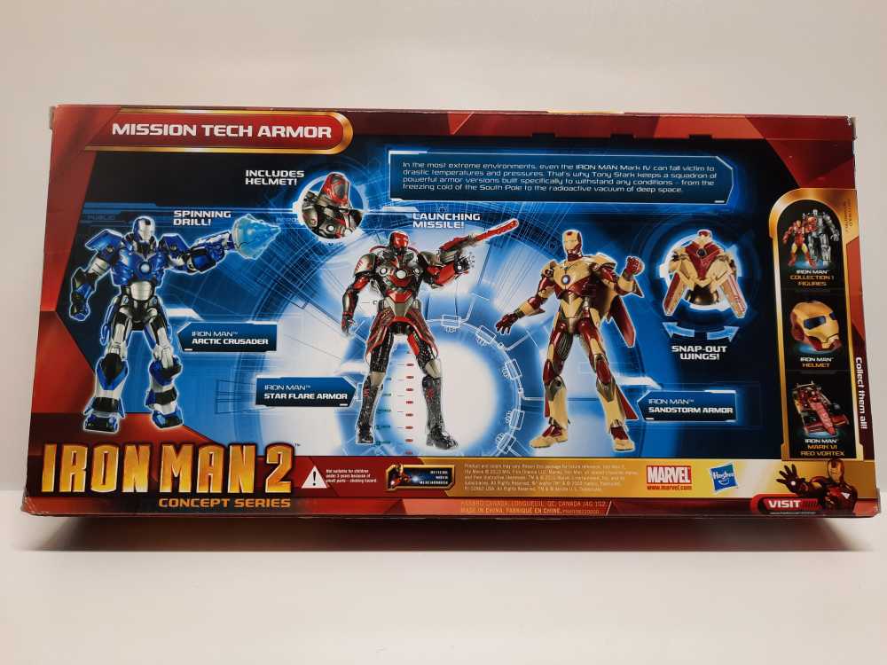 Iron Man (Arctic Crusader, Star Flare, Sandstorm Armor)  (Marvel: Iron Man 2: 6”) action figure collectible [Barcode 653569487593] - Main Image 2