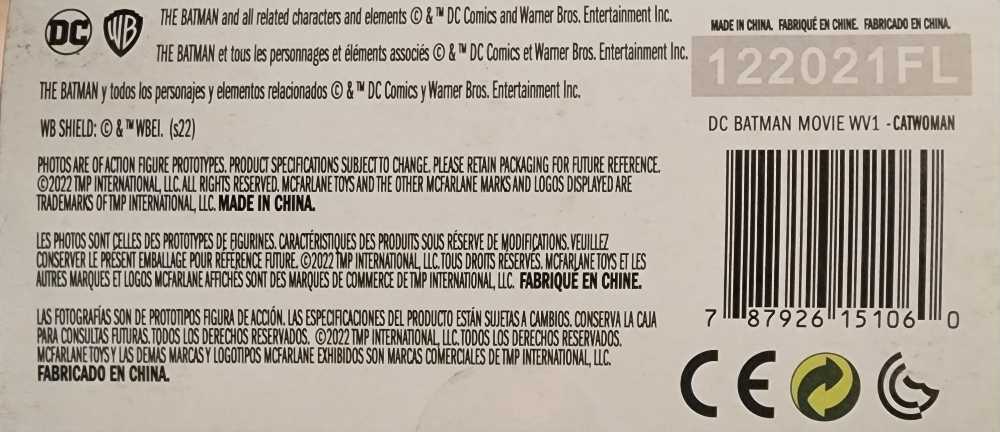 DC Multiverse - Catwoman (Batman Movie) - McFarlane Toys (Batman) action figure collectible [Barcode 787926151060] - Main Image 4