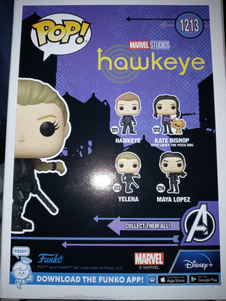 Marvel- Yelena Black Widow Funko 1213 - Funko (Marvels Hawkeye) action figure collectible [Barcode 889698594820] - Main Image 2