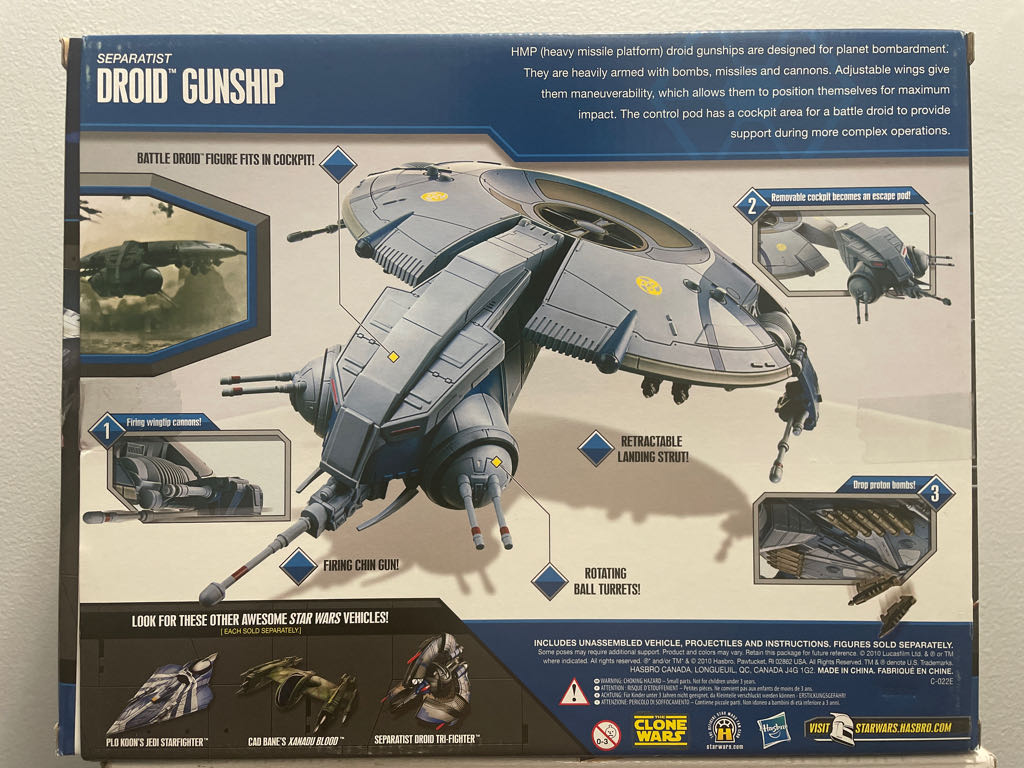 Separatist Droid Gunship - Hasbro (The Clone Wars) action figure collectible [Barcode 653569561873] - Main Image 2