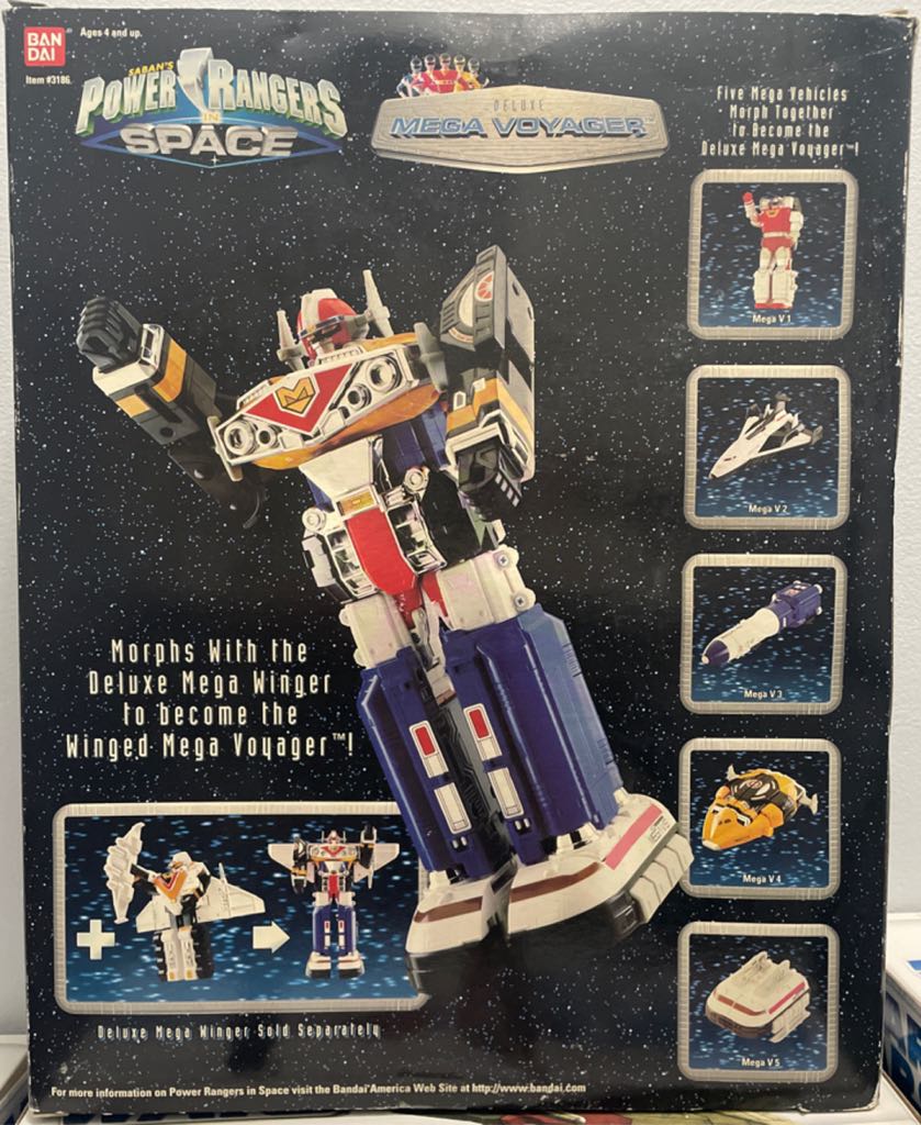 Power Rangers In Space Deluxe Mega Voyager Megazord - Bandai action figure collectible [Barcode 045557031862] - Main Image 2