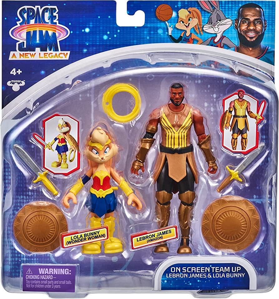 Space Jam: A New Legacy - WONDER WOMAN (Lola Bunny) And AMAZON (Lebron James) - Moose Toys LLC (Space Jam A New Legacy) action figure collectible [Barcode 630996146248] - Main Image 2