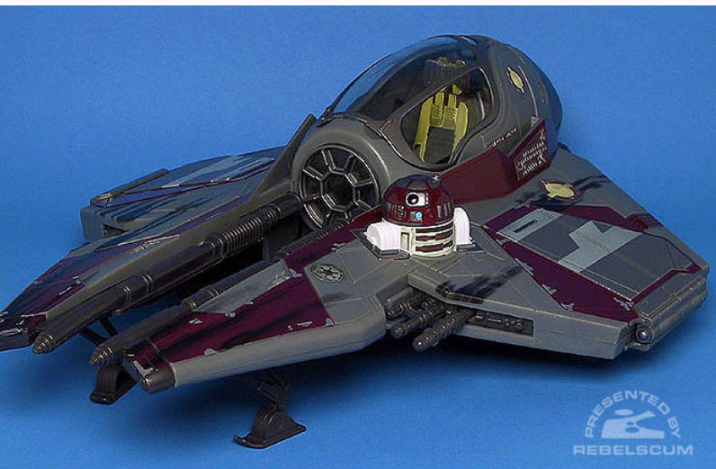 Star Wars Vehicle: Obi-Wan’s Jedi Starfighter - Hasbro (Revenge Of The Sith) action figure collectible [Barcode 076930853450] - Main Image 4