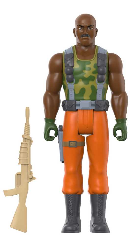 Roadblock: Heavy Machine Gunner - Super 7 / ReAction Figures (G.I. JOE: ReAction Figures) action figure collectible [Barcode 840049818170] - Main Image 3