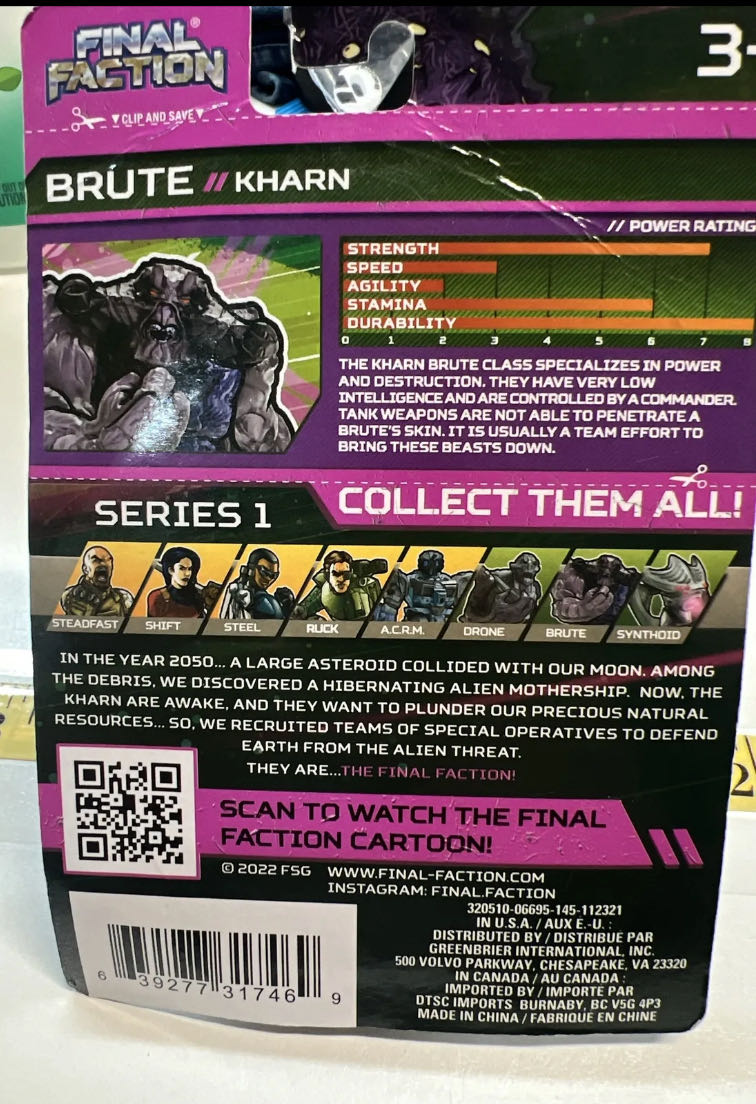 Kharn Hive Class Brute - Greenbriar International, Inc. (Dollar Tree) (Final Faction) action figure collectible [Barcode 639277317469] - Main Image 2