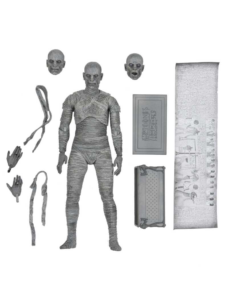 NECA - Ultimate Mummy (Black & White)  - Neca/Reel Toys (The Mummy (1932)) action figure collectible [Barcode 634482048122] - Main Image 2