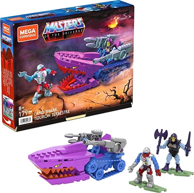 Land Shark w/ Robot o & Battle Armor Skeletor - Mega Construx (Mega Construx MOTU) action figure collectible [Barcode 194735024865] - Main Image 4