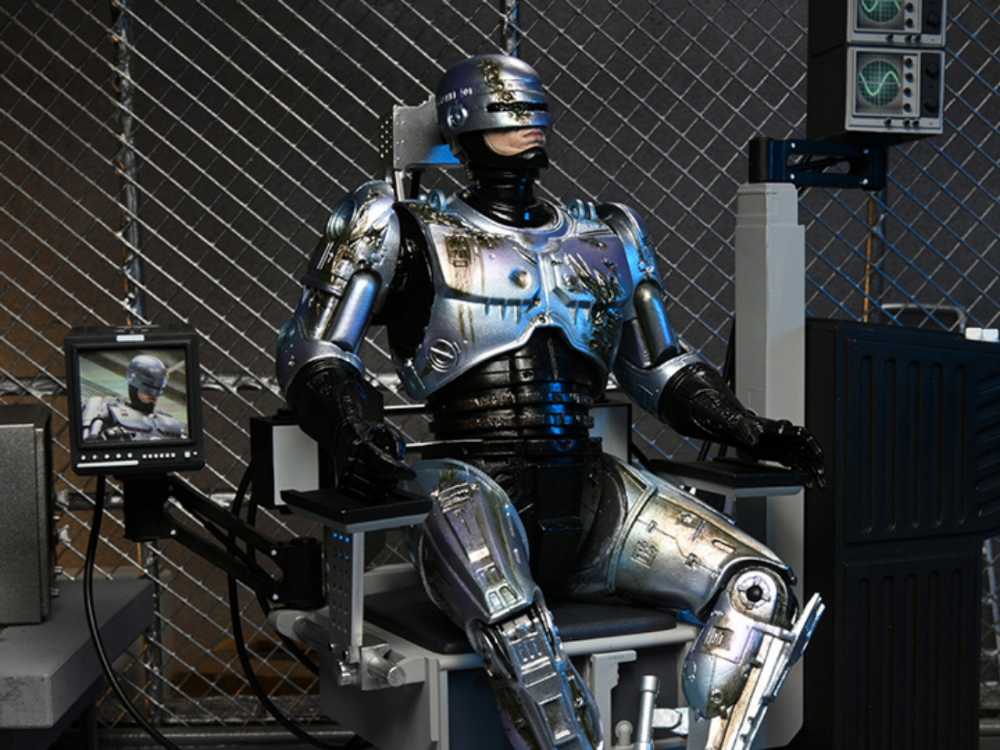 RoboCop (Battle Damaged) & Chair - NECA, Inc. (Robocop) action figure collectible [Barcode 634482421420] - Main Image 2