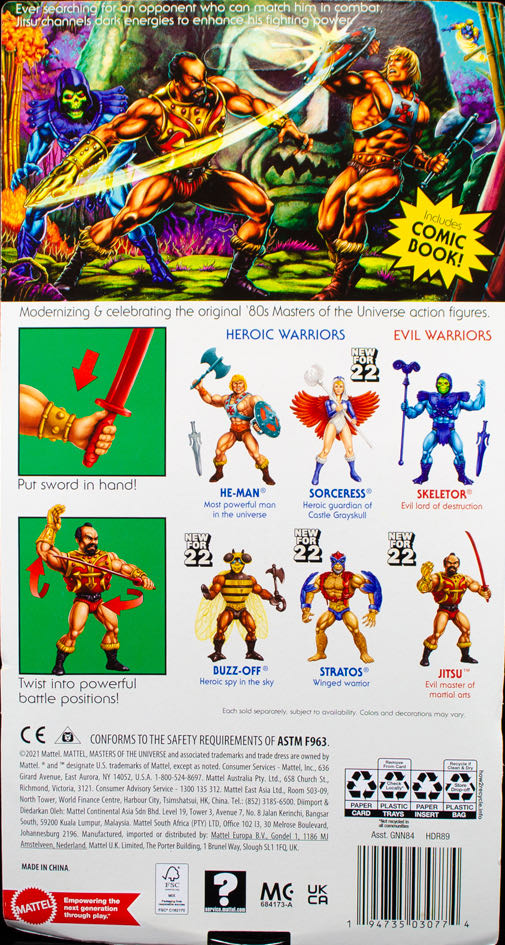 Jitsu - Mattel (Masters Of The Universe) action figure collectible - Main Image 3