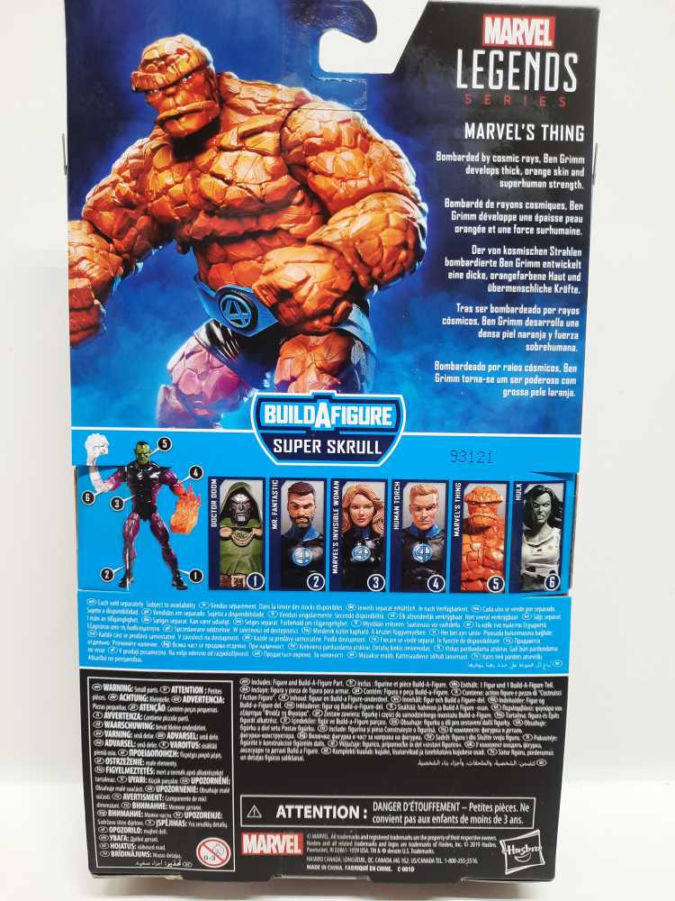 The Thing  (Marvel: Legends: 6”) action figure collectible [Barcode 5010993655489] - Main Image 2