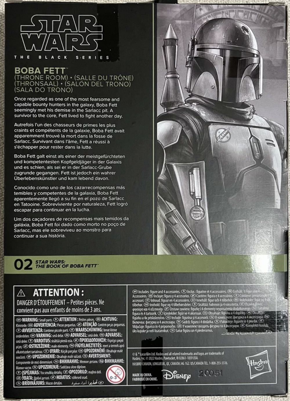 Star Wars Black Series BOBF 02 Boba Fett (Thone Room) - Hasbro (Star Wars: The Book Of Boba Fett) action figure collectible - Main Image 2