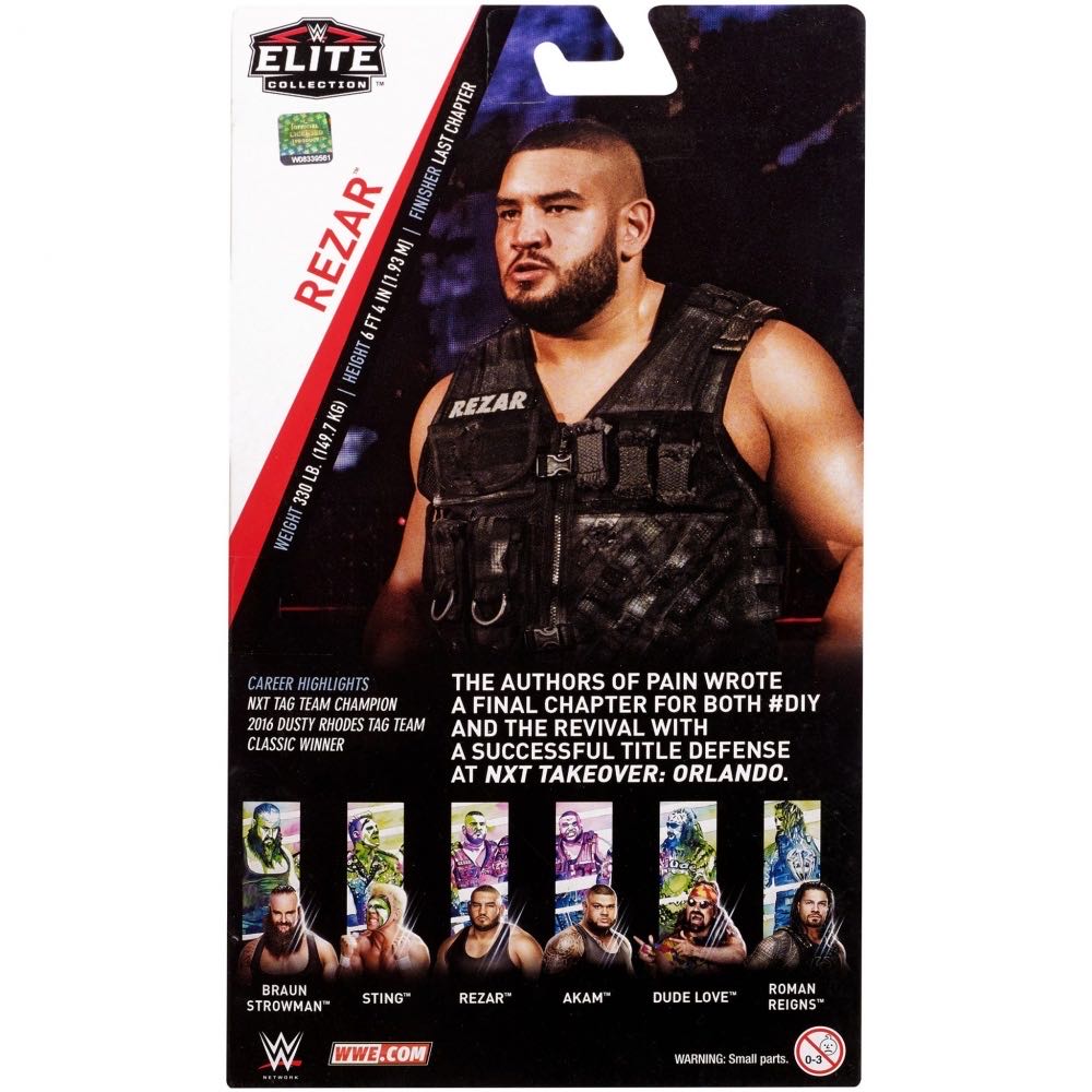 Rezar - Mattel (WWE Elite Series #62) action figure collectible [Barcode 887961572599] - Main Image 2
