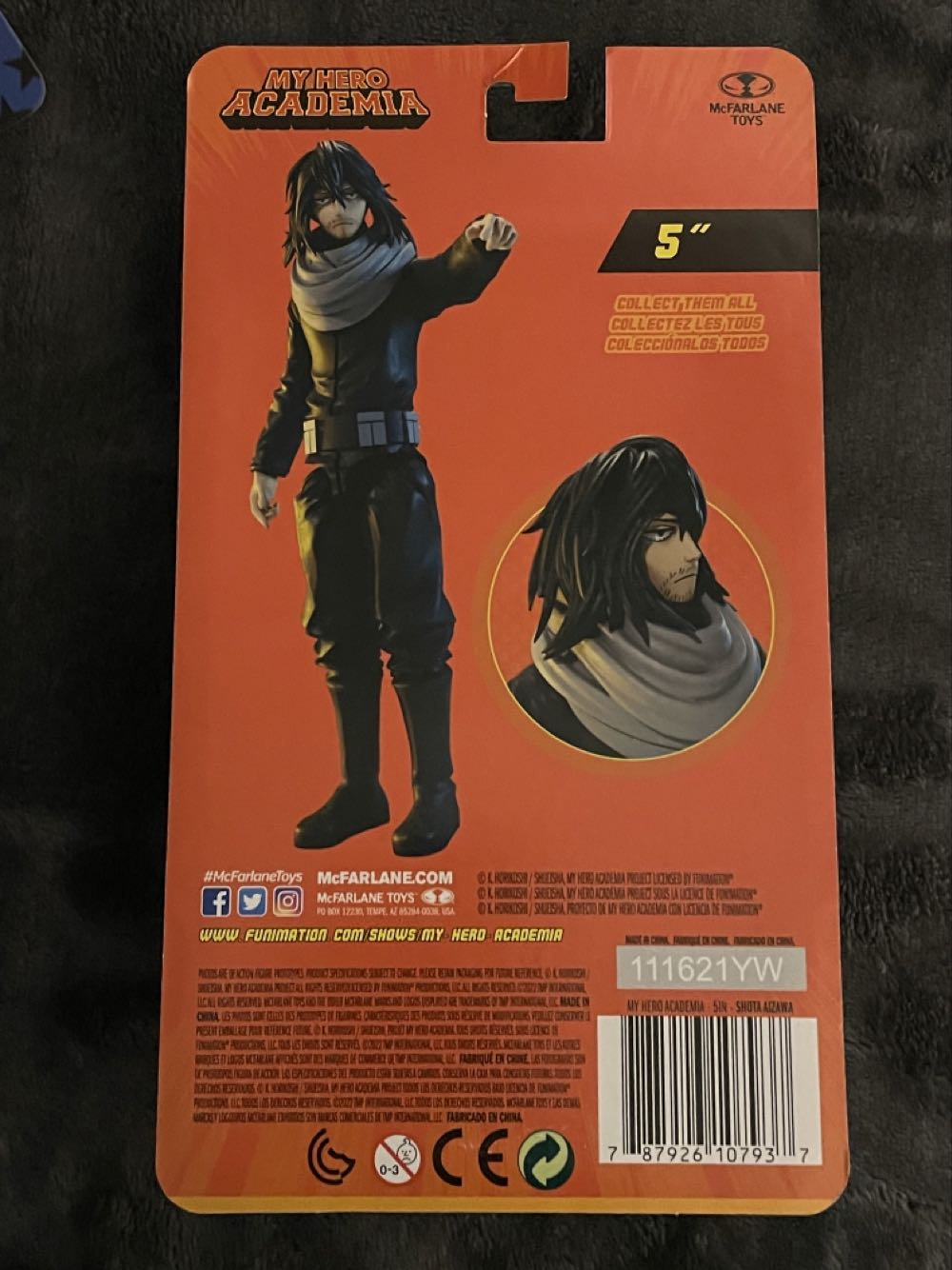 My Hero Academia Shota Aizawa 5” Action Figure - McFarlane Toys (My Hero Academia) action figure collectible [Barcode 787926107937] - Main Image 3
