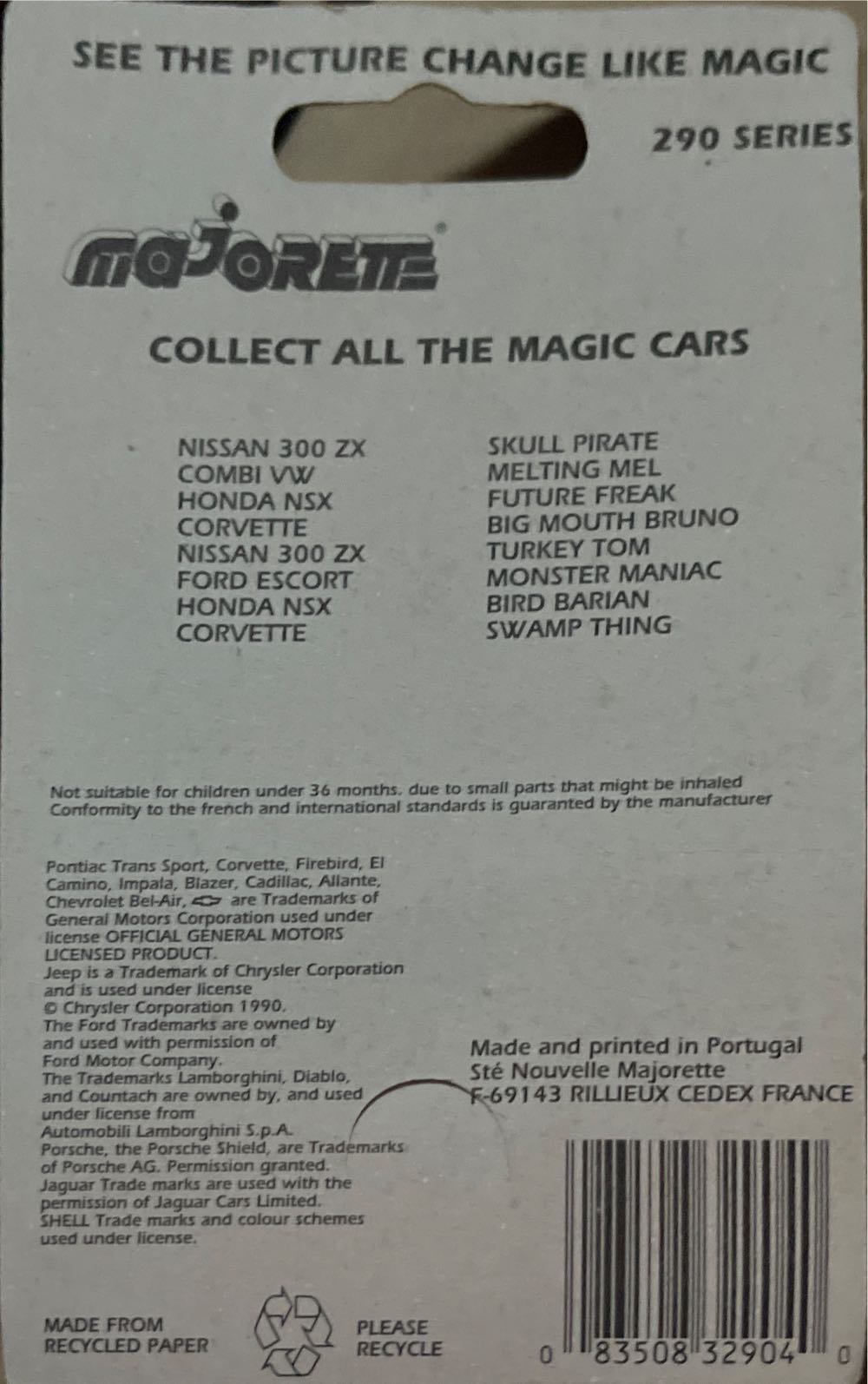 Majorette Magic Cars, Swamp Thing  action figure collectible [Barcode 083508329040] - Main Image 2