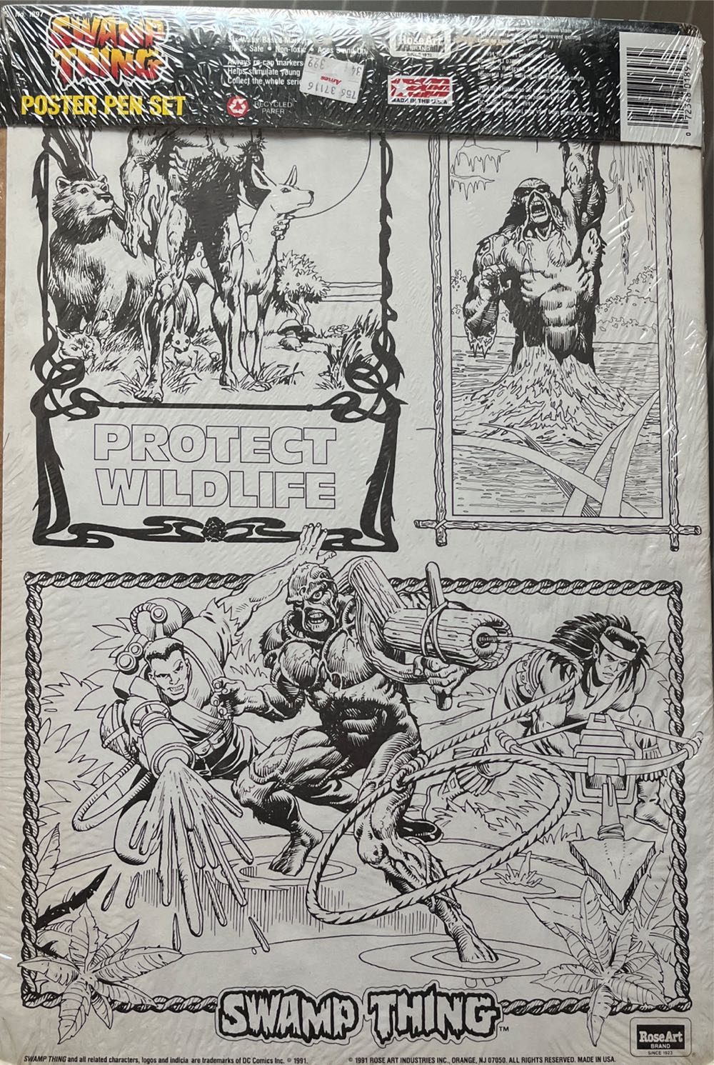 Rose Art Swamp Thing Poster Pen Set  action figure collectible [Barcode 072348018979] - Main Image 2