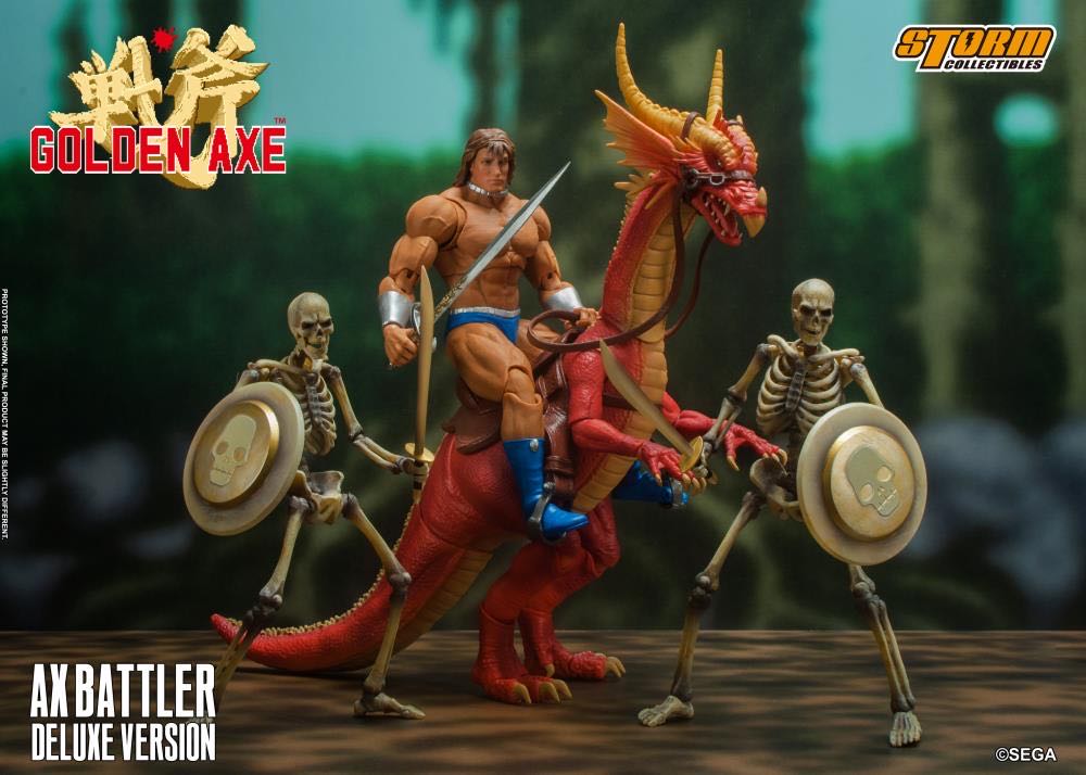 Ax Battler, Red Dragon & 2 Skeleton Soldiers (Deluxe) - Storm Collectibles (Golden Axe) action figure collectible [Barcode 4897072872026] - Main Image 1
