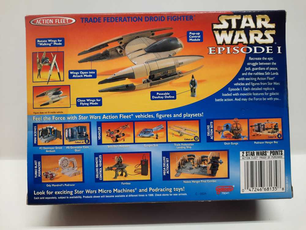 Trade Federation Droid Fighter  (Star Wars: Micro Machines) action figure collectible [Barcode 047246681358] - Main Image 2