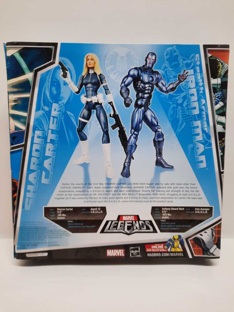 SHARON CARTER & Stealth Armor IRON MAN - Hasbro (S.H.I.E.L.D. Agents & Spies) action figure collectible [Barcode 653569359319] - Main Image 2