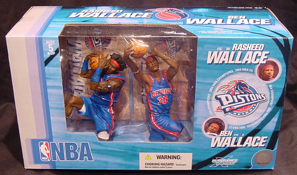 McFarlane NBA : Rasheed Wallace ( Detroit Pistons ) - McFarlane Toys (Mcfarlane NBA) action figure collectible - Main Image 2