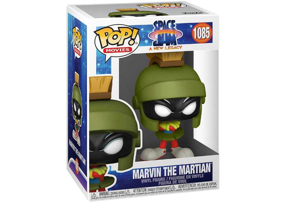 Looney Toons: Funko Pop! Space Jam: A New Legacy - Marvin The Martian #1085 - Funko Pop! Movies (Space Jam: A New Legacy) action figure collectible [Barcode 889698559799] - Main Image 2