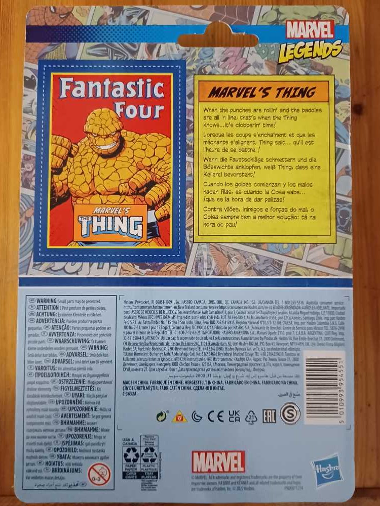 Thing, The - Hasbro/Kenner (Marvel Legends Retro) action figure collectible [Barcode 5010993954551] - Main Image 2