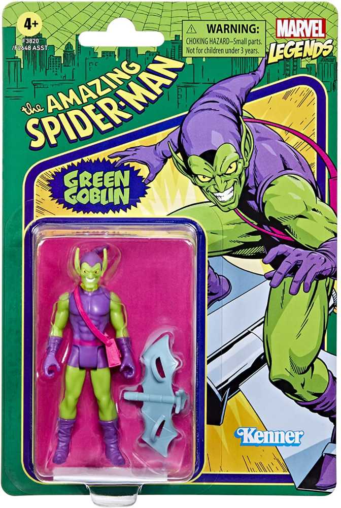 Green Goblin - Hasbro/Kenner (marvel legends retro 3.75) action figure collectible [Barcode 5010993954513] - Main Image 3