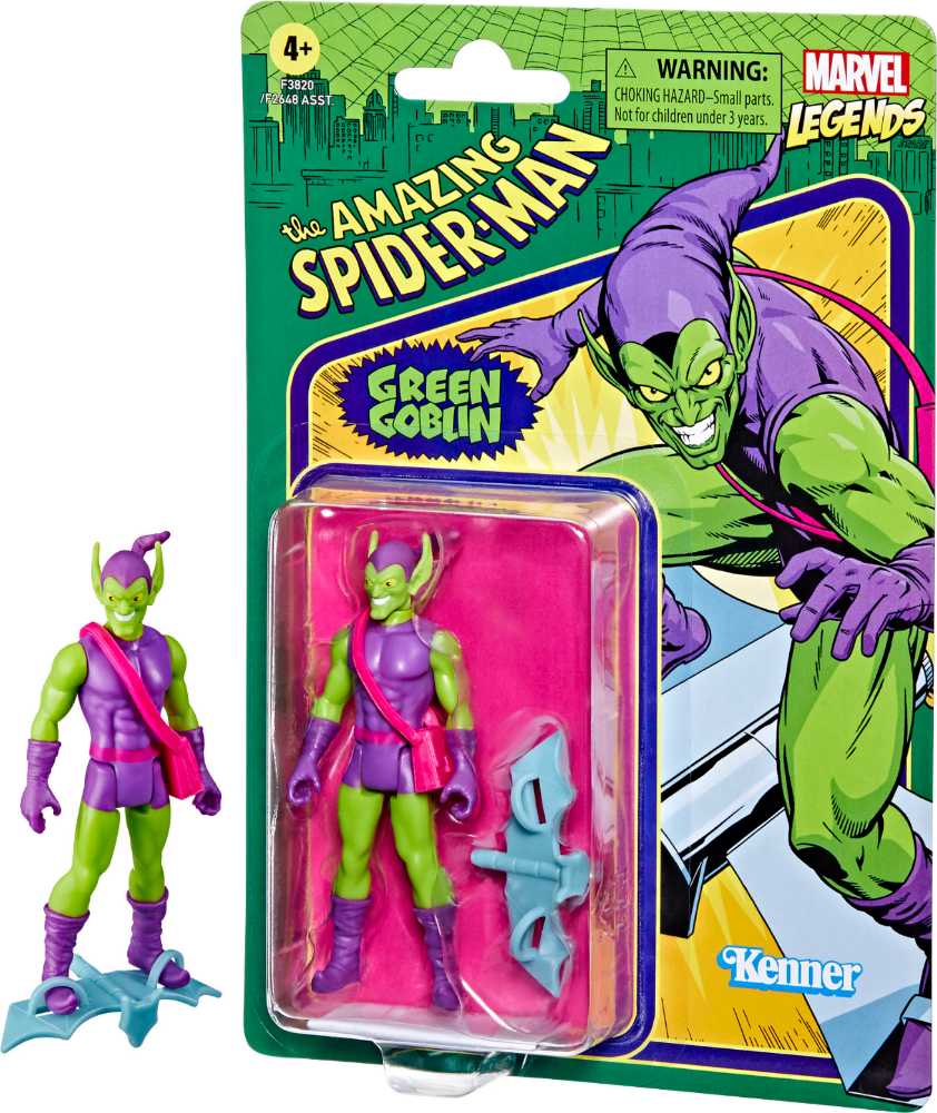 Green Goblin - Hasbro/Kenner (marvel legends retro 3.75) action figure collectible [Barcode 5010993954513] - Main Image 4