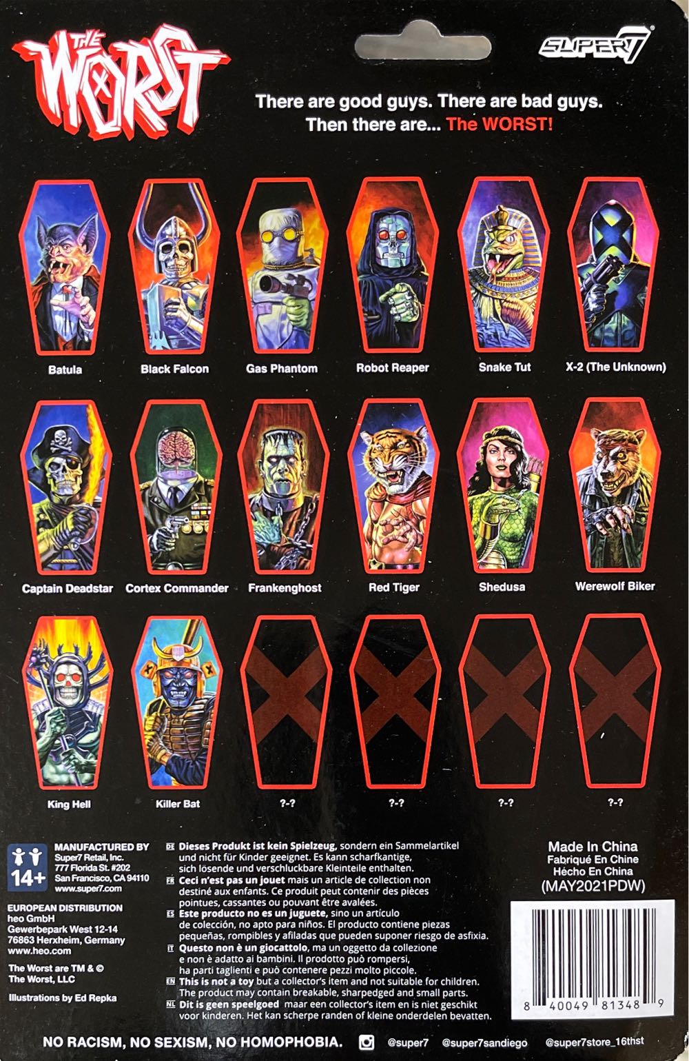 Killer Bat The Worst Reaction Super 7 - Super 7 action figure collectible [Barcode 840049813489] - Main Image 2