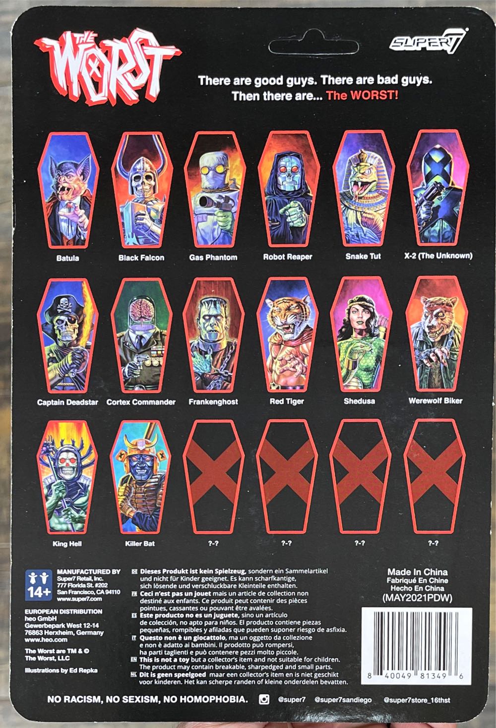 King Hell The Worst Super 7 Reaction - Super 7 action figure collectible [Barcode 840049813496] - Main Image 2