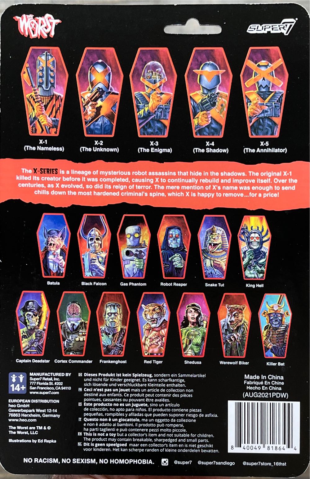 X-3 (The Annihilator) The Worst Reaction Super 7 - Super 7 action figure collectible [Barcode 840049818644] - Main Image 2