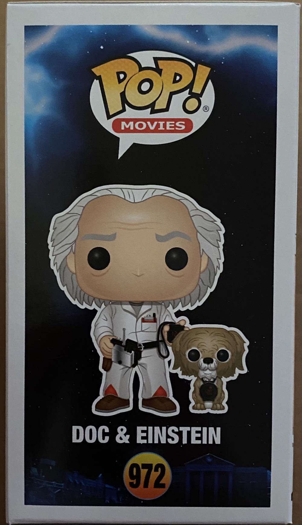 BTTF: Funk Pop! Back To The Future - Doc & Einstein #972 - Funko Pop! Movies (Back To The Future) action figure collectible [Barcode 889698496858] - Main Image 2