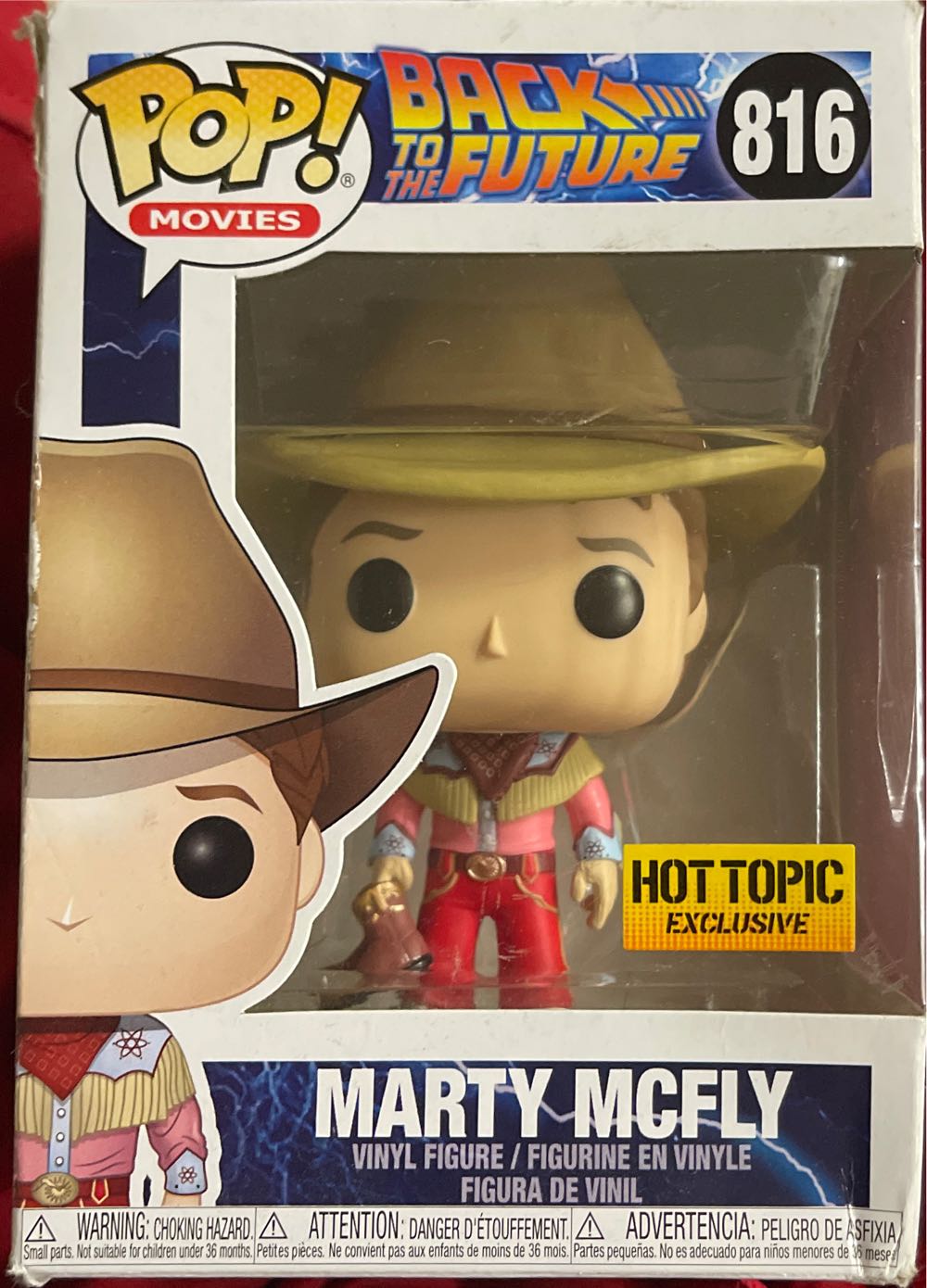 Pop: Funko Pop! Movies Back To The Future Marty Mcfly Cowboy Outfit Exclusive #816  action figure collectible [Barcode 889698430906] - Main Image 2