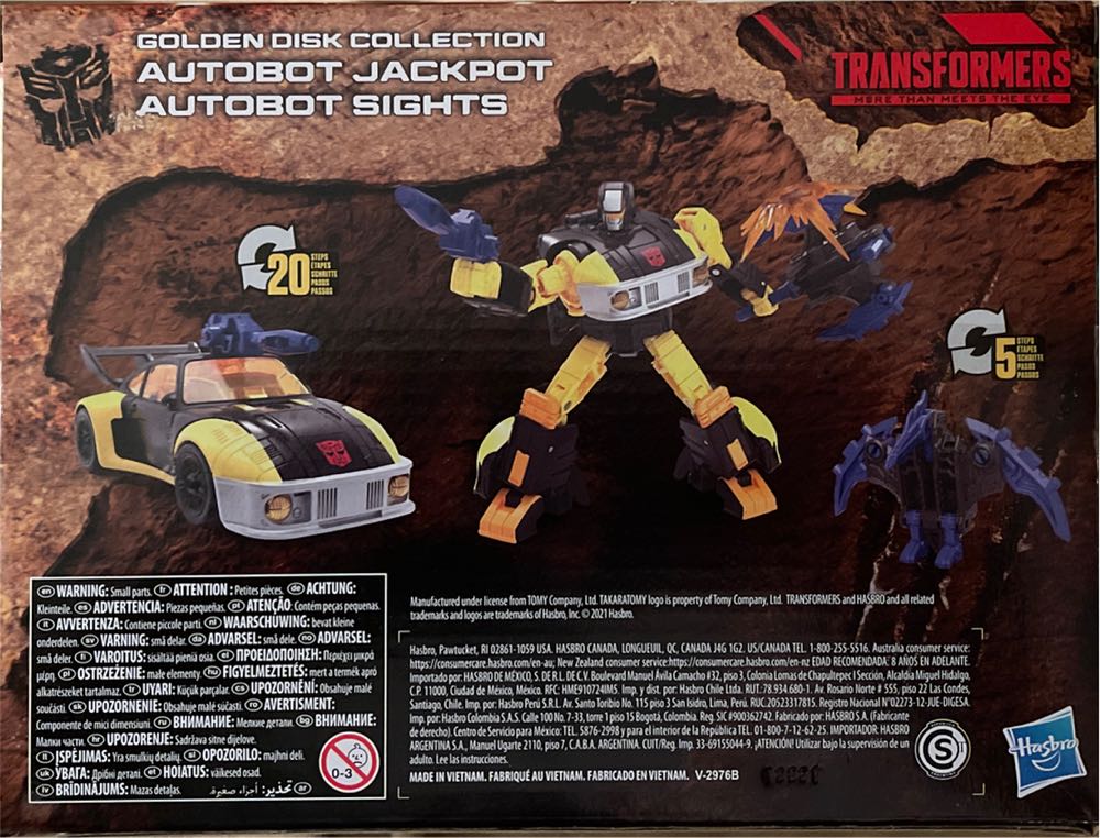 Transformers WFC Kingdom Jackpot & Sights Golden Disk 2-pack - Hasbro / Takara Tomy (Kingdom: Golden Disk Collection) action figure collectible [Barcode 5010993919536] - Main Image 4