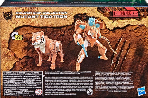 Mutant Tigatron (WFC-GDC03) - Hasbro / Takara Tomy (Kingdom: Golden Disk Collection) action figure collectible [Barcode 5010993919574] - Main Image 4