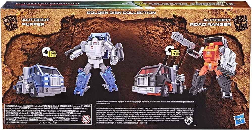 TF: Golden Disc 1 Puffer & Road Ranger - Hasbro / Takara Tomy (Transformers: War for Cybertron - Kingdom) action figure collectible [Barcode 5010993914456] - Main Image 4