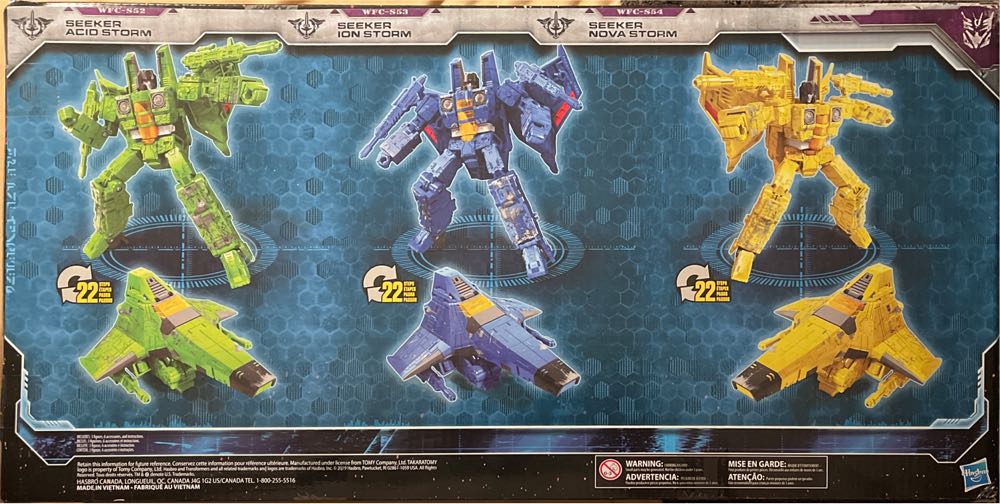 Transformers WFC Siege Acid Storm (WFC-S52) Ion Storm (WFC-S53) Nova Storm (WFC-S54) 3 Pack - Hasbro / Takara Tomy (Transformers: Siege War For Cybertron) action figure collectible [Barcode 630509868919] - Main Image 4