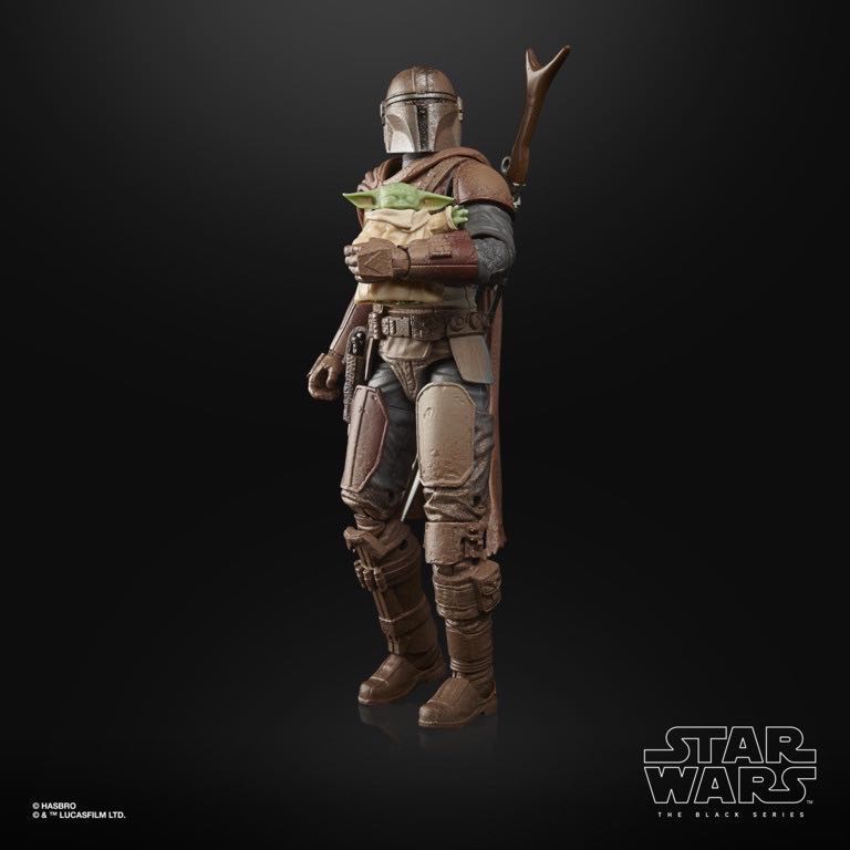 Star Wars Black Series: Mandalorian Din Djarin & Grogu (Arvala-7) - Hasbro (Star Wars 6” Black Series (Mandalorian)) action figure collectible [Barcode 5010993903603] - Main Image 4