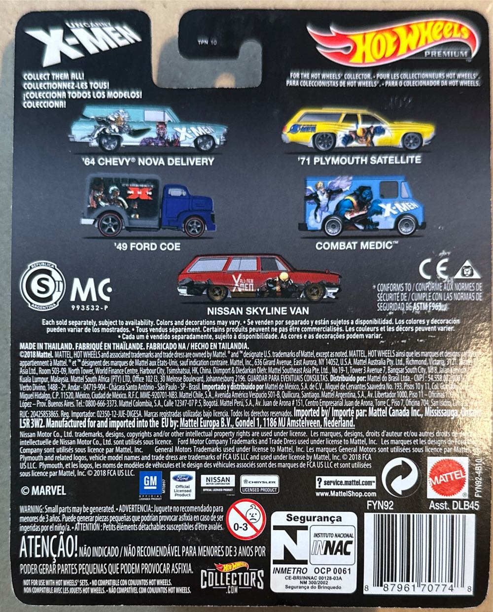 Hot Wheels Premium: Combat Medic Uncanny X-men - Mattell (X-Men) action figure collectible [Barcode 887961707748] - Main Image 2