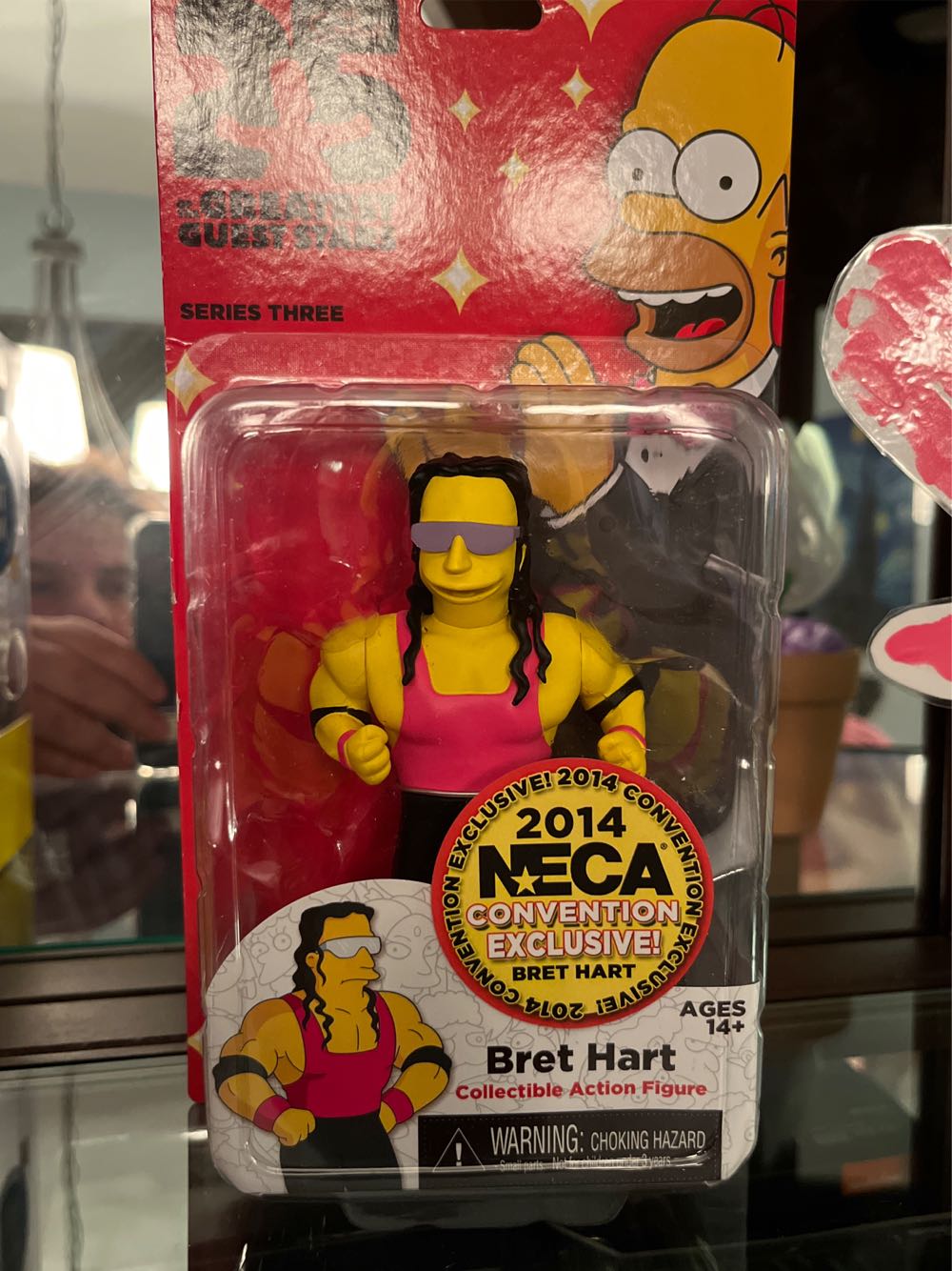 Neca Simpsons 25th Anniversary Series 3 Bret Hart 5” Case Fresh L@@k!  action figure collectible [Barcode 634482160725] - Main Image 2