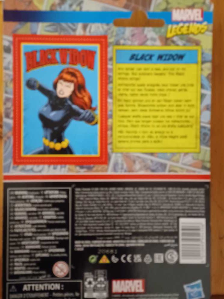 Marvel Legends : Black Widow - Hasbro (Marvel Legends Retro) action figure collectible [Barcode 5010993954506] - Main Image 2