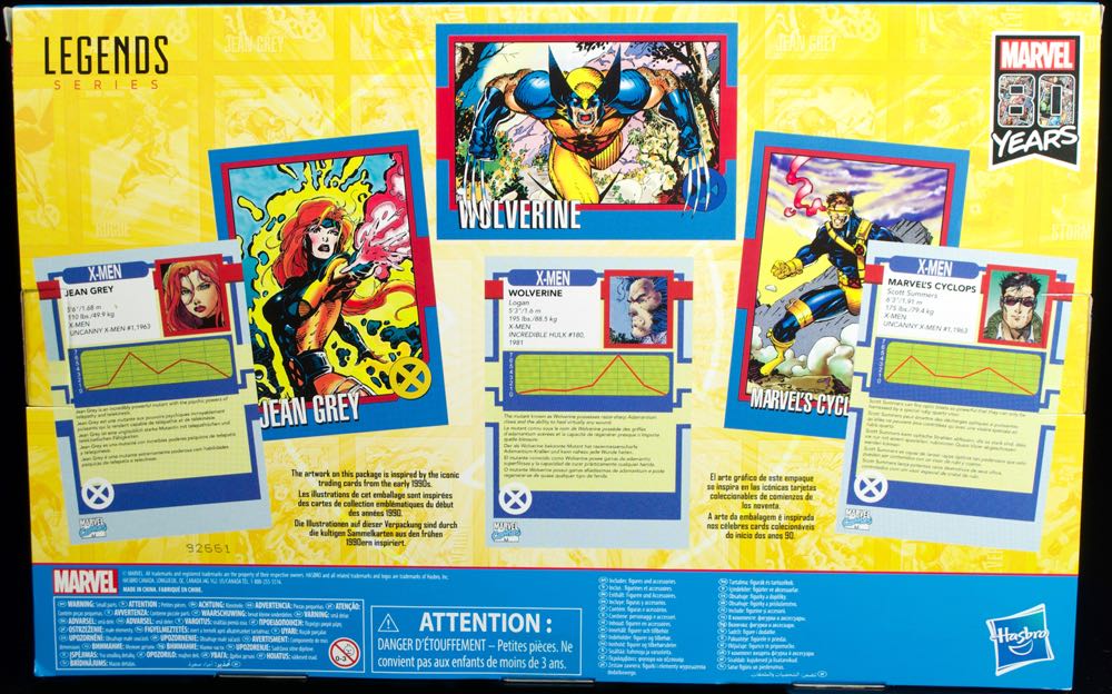 Wolverine, Jean Grey and Marvel’s Cyclops - Hasbro (Love Triangle 3 Pack (Amazon Exclusive)) action figure collectible [Barcode 5010993652075] - Main Image 2